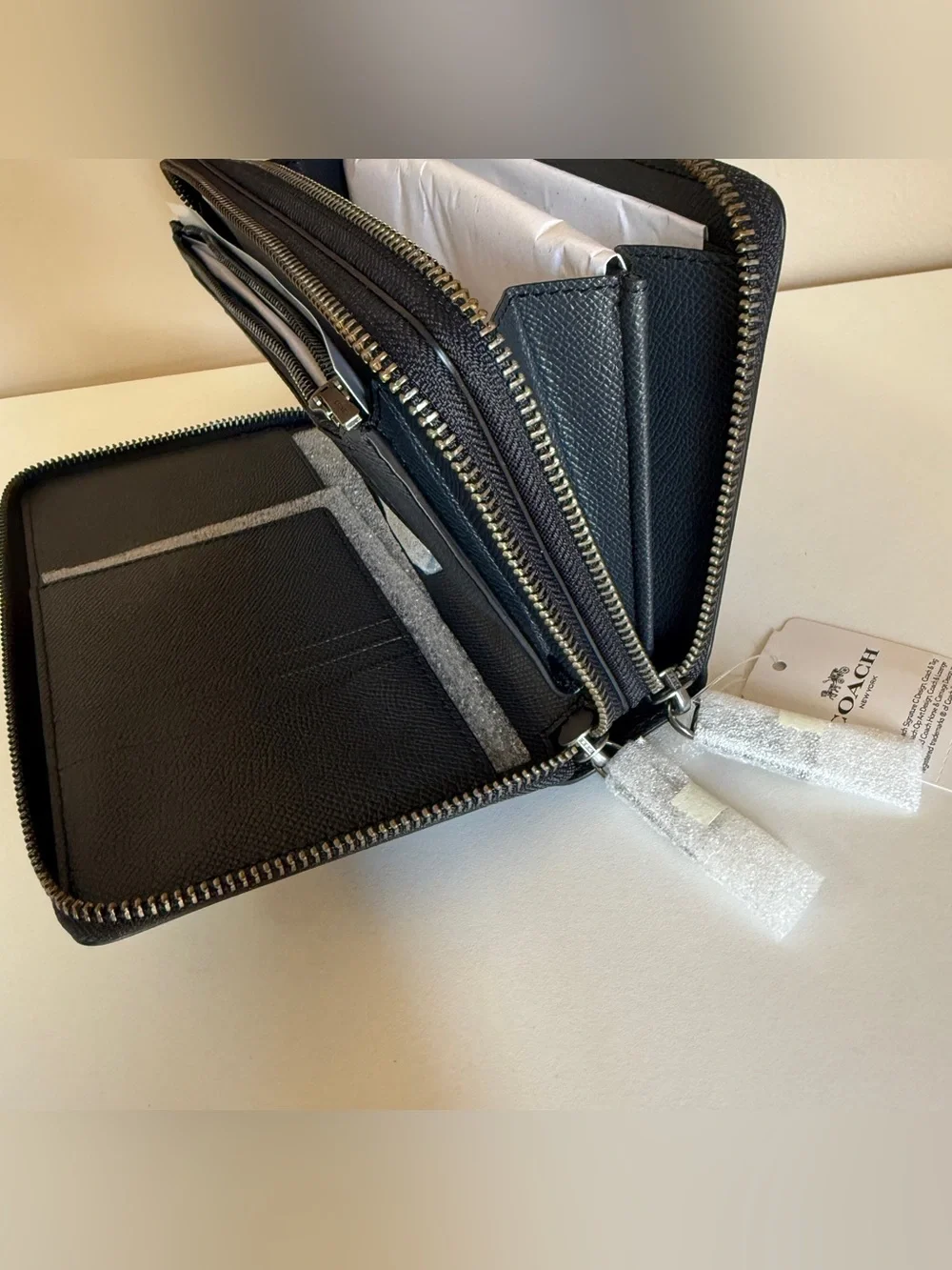 Coach 25687 DBL ZIP TRVL CRSGRN